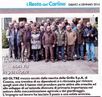 Nei giorni scorsi circa 30 ex dipendenti Grillo, ora in pensione, si sono ritrovati a Cesena ricordando gli anni di lavoro passati insieme.