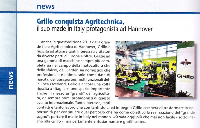 M&G - Grillo conquista Agritechnica