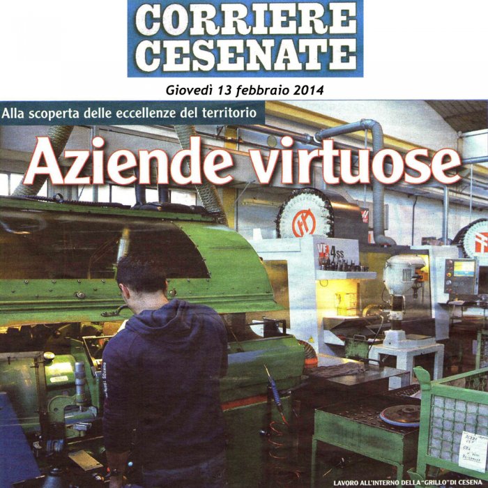 Corriere Cesenate - Aziende virtuose - 13 Febbraio 2014