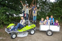 I ragazzi degli scout di Kempen in Germania con il Grillo Climber 7