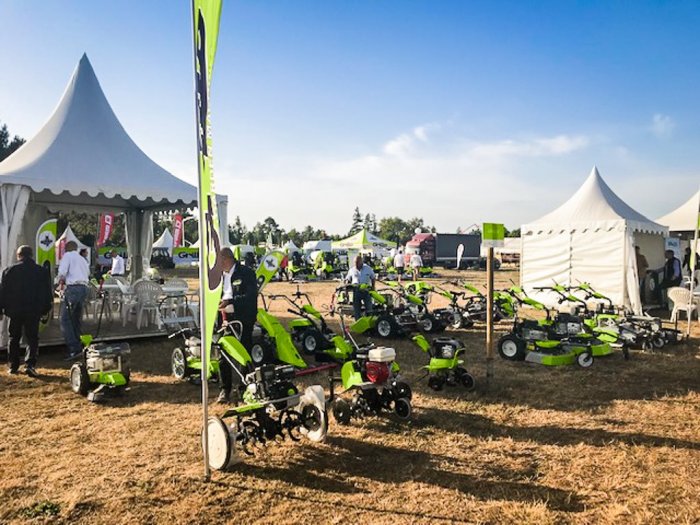 Stand Grillo alla fiera Salonvert 2019 - Château de Laguloup, Francia 