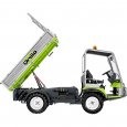 Il pianale di carico del Grillo PK1400 4WD ha rinforzi che ne irrigidiscono la struttura, misura internamente 2220 x 1275 mm. Le sponde sono alte 350 mm con predisposizione sovra-sponde 