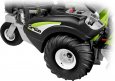 Ruote tractor per migliorare la presa in condizioni di forti pendenze con erba bagnata.